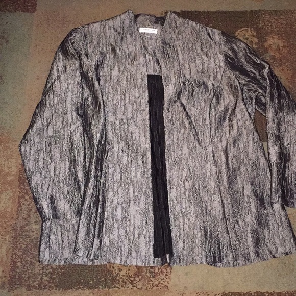silver evening jacket